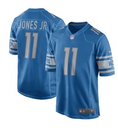 Men's Nike Detroit Lions #11 Marvin Jones Jr Game Light Blue Team Color NFL Jersey