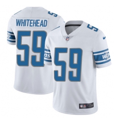 Men's Nike Detroit Lions #59 Tahir Whitehead Elite White NFL Jersey
