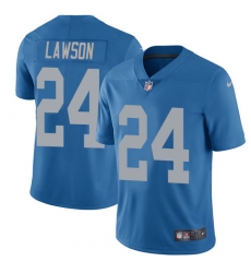 Men's Nike Detroit Lions #24 Nevin Lawson Limited Blue Alternate Vapor Untouchable NFL Jersey
