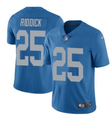 Men's Nike Detroit Lions #25 Theo Riddick Elite Blue Alternate NFL Jersey