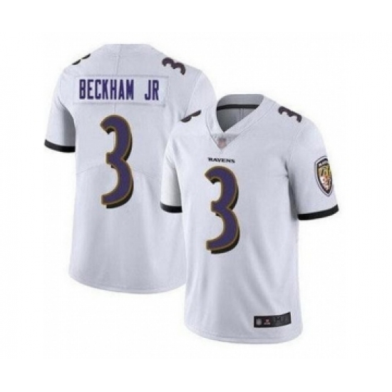 Nike Baltimore Ravens 3 Odell Beckham Jr White Vapor Untouchable Limited Jersey 6643