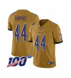 Youth Baltimore Ravens #44 Marlon Humphrey Limited Gold Inverted Legend 100th Season Football Jersey Youth Baltimore Ravens #44 Marlon Humphrey Limited Gold Inverted Legend 100th Season Football Jersey