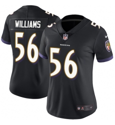 Women's Nike Baltimore Ravens #56 Tim Williams Black Alternate Vapor Untouchable Limited Player NFL Jersey
