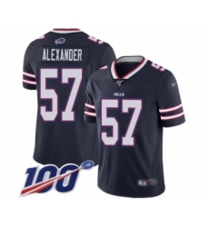Youth Buffalo Bills #57 Lorenzo Alexander Limited Navy Blue Inverted Legend 100th Season Football Jersey