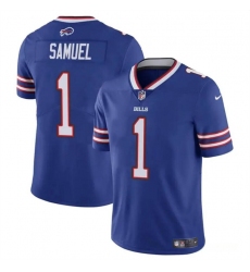 Men's Buffalo Bills #1 Curtis Samuel Blue Vapor Untouchable Limited Football Stitched Jersey