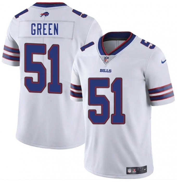 Men's Buffalo Bills #51 Kendrick Green White 2025 Vapor Untouchable Limited Football Stitched Jersey