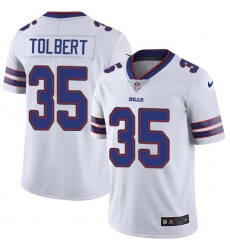 Men's Nike Buffalo Bills #35 Mike Tolbert White Vapor Untouchable Limited Player NFL Jersey