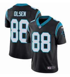 Men's Nike Carolina Panthers #88 Greg Olsen Black Team Color Vapor Untouchable Limited Player NFL Jersey