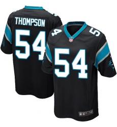 Men's Nike Carolina Panthers #54 Shaq Thompson Game Black Team Color NFL Jersey