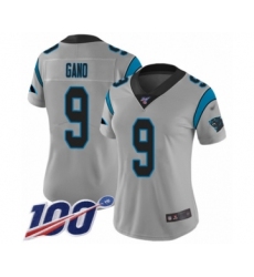 Women's Carolina Panthers #9 Graham Gano Silver Inverted Legend Limited 100th Season Football Jersey