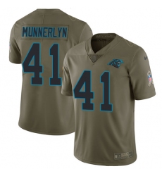 Youth Nike Carolina Panthers #41 Captain Munnerlyn Limited Olive 2017 Salute to Service NFL Jersey