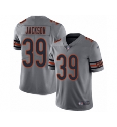 Women's Chicago Bears #39 Eddie Jackson Limited Silver Inverted Legend Football Jersey