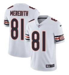 Youth Nike Chicago Bears #81 Cameron Meredith White Vapor Untouchable Limited Player NFL Jersey