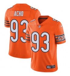 Youth Nike Chicago Bears #93 Sam Acho Limited Orange Rush Vapor Untouchable NFL Jersey