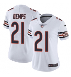 Women's Nike Chicago Bears #21 Quintin Demps White Vapor Untouchable Limited Player NFL Jersey