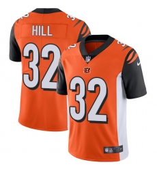 Men's Nike Cincinnati Bengals #32 Jeremy Hill Vapor Untouchable Limited Orange Alternate NFL Jersey