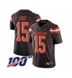 Men's Cleveland Browns #15 Ricardo Louis Brown Team Color Vapor Untouchable Limited Player 100th Season Football Jersey