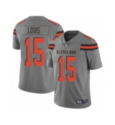 Men's Cleveland Browns #15 Ricardo Louis Limited Gray Inverted Legend Football Jersey