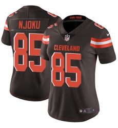Women's Nike Cleveland Browns #85 David Njoku Brown Team Color Vapor Untouchable Limited Player NFL Jersey