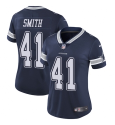 Women's Nike Dallas Cowboys #41 Keith Smith Navy Blue Team Color Vapor Untouchable Limited Player NFL Jersey