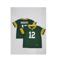 Toddlers Green Bay Packers #12 Aaron Rodgers Green 2022 Vapor Untouchable Stitched NFL Nike Limited Jersey