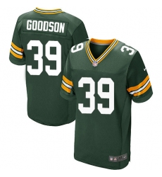 Men's Nike Green Bay Packers #39 Demetri Goodson Elite Green Team Color NFL Jersey