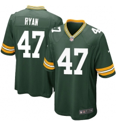 Men's Nike Green Bay Packers #47 Jake Ryan Game Green Team Color NFL Jersey