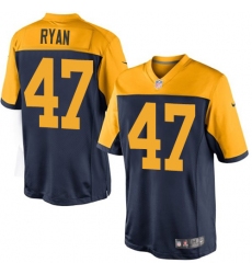 Men's Nike Green Bay Packers #47 Jake Ryan Limited Navy Blue Alternate NFL Jersey