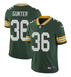 Men's Nike Green Bay Packers #36 LaDarius Gunter Green Team Color Vapor Untouchable Limited Player NFL Jersey
