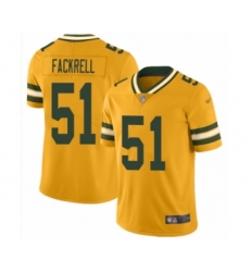Youth Green Bay Packers #51 Kyler Fackrell Limited Gold Inverted Legend Football Jersey
