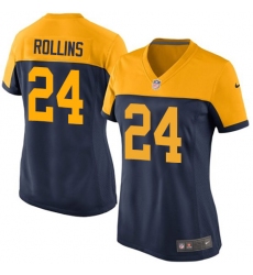 Women's Nike Green Bay Packers #24 Quinten Rollins Limited Navy Blue Alternate NFL Jersey