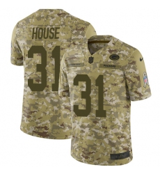 Youth Nike Green Bay Packers #31 Davon House Limited Camo 2018 Salute to Service NFL Jersey