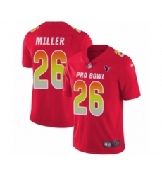 Men's Nike Houston Texans #26 Lamar Miller Limited Red AFC 2019 Pro Bowl NFL Jersey