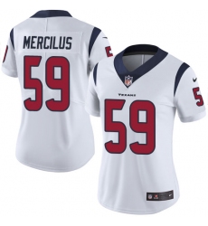 Women's Nike Houston Texans #59 Whitney Mercilus Limited White Vapor Untouchable NFL Jersey