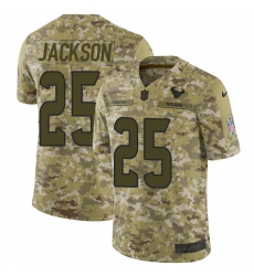 Men's Nike Houston Texans #25 Kareem Jackson Limited Camo 2018 Salute to Service NFL Jersey