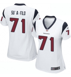 Women's Nike Houston Texans #71 Xavier Su'a-Filo Game White NFL Jersey