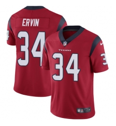 Youth Nike Houston Texans #34 Tyler Ervin Elite Red Alternate NFL Jersey
