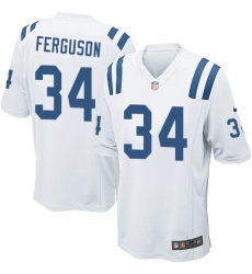Men's Nike Indianapolis Colts #34 Josh Ferguson Game White NFL Jersey