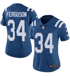 Women's Nike Indianapolis Colts #34 Josh Ferguson Royal Blue Team Color Vapor Untouchable Limited Player NFL Jersey