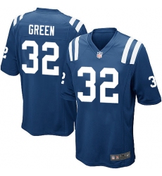 Men's Nike Indianapolis Colts #32 T.J. Green Game Royal Blue Team Color NFL Jersey
