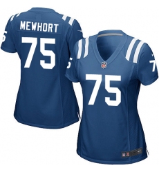 Women's Nike Indianapolis Colts #75 Jack Mewhort Game Royal Blue Team Color NFL Jersey