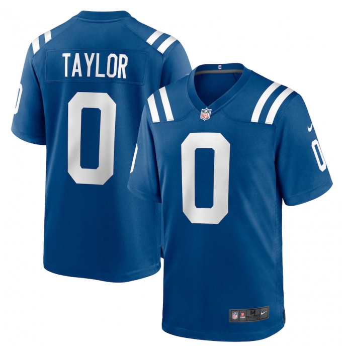 Men's Indianapolis Colts #0 Jonathan Taylor Nike Royal 2020 NFL Draft Pick Game Jersey.webp