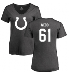 NFL Women's Nike Indianapolis Colts #61 JMarcus Webb Ash One Color T-Shirt