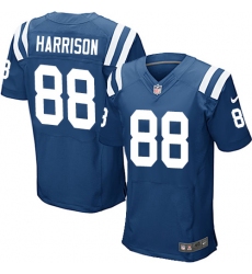Men's Nike Indianapolis Colts #88 Marvin Harrison Elite Royal Blue Team Color NFL Jersey