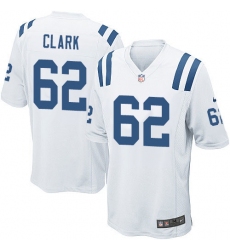 Men's Nike Indianapolis Colts #62 Le'Raven Clark Game White NFL Jersey