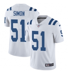 Youth Nike Indianapolis Colts #51 John Simon Elite White NFL Jersey