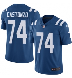 Youth Nike Indianapolis Colts #74 Anthony Castonzo Elite Royal Blue Team Color NFL Jersey