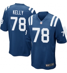 Men's Nike Indianapolis Colts #78 Ryan Kelly Game Royal Blue Team Color NFL Jersey