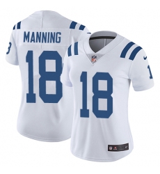Women's Nike Indianapolis Colts #18 Peyton Manning White Vapor Untouchable Limited Player NFL Jersey