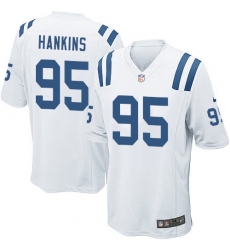 Men's Nike Indianapolis Colts #95 Johnathan Hankins Game White NFL Jersey